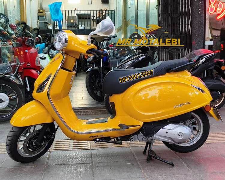 موتور سیکلت آشیل 150cc طرح وسپا آب خنک 1404